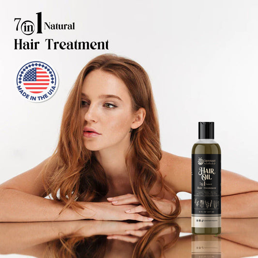 Jannaat – Hair Oil, 7‑in‑1 Natural Hair Treatment
