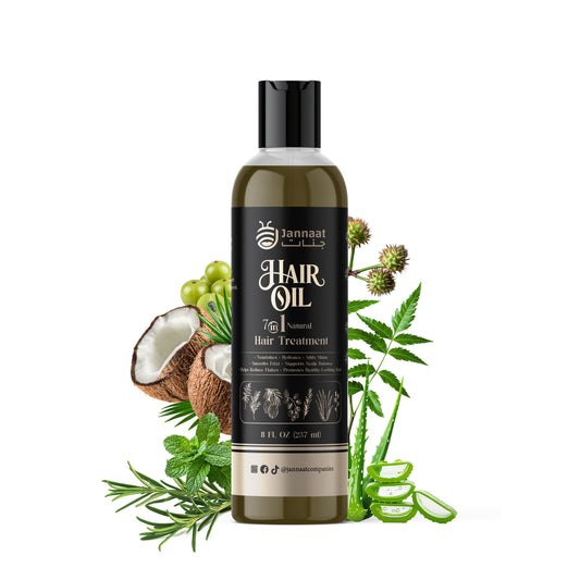 Jannaat – Hair Oil, 7‑in‑1 Natural Hair Treatment